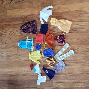 Lot of 1970's Barbie clothes